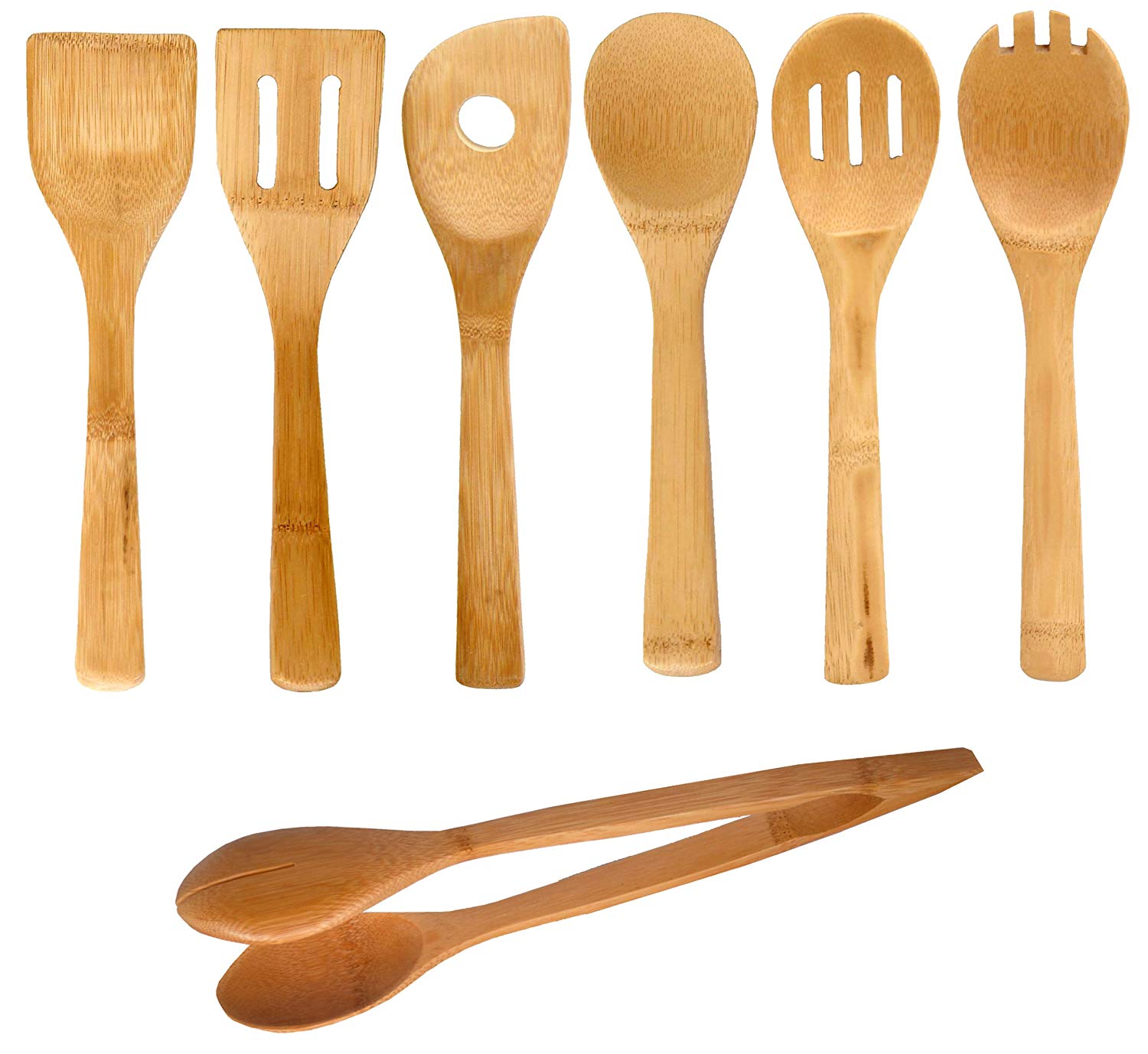 Set Of 7 Bamboo Kitchen Tools AddictedToSaving Com   Set Of 7 Bamboo Kitchen Tools 