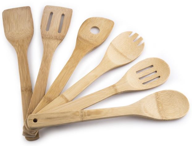 bamboo kitchen utensil set