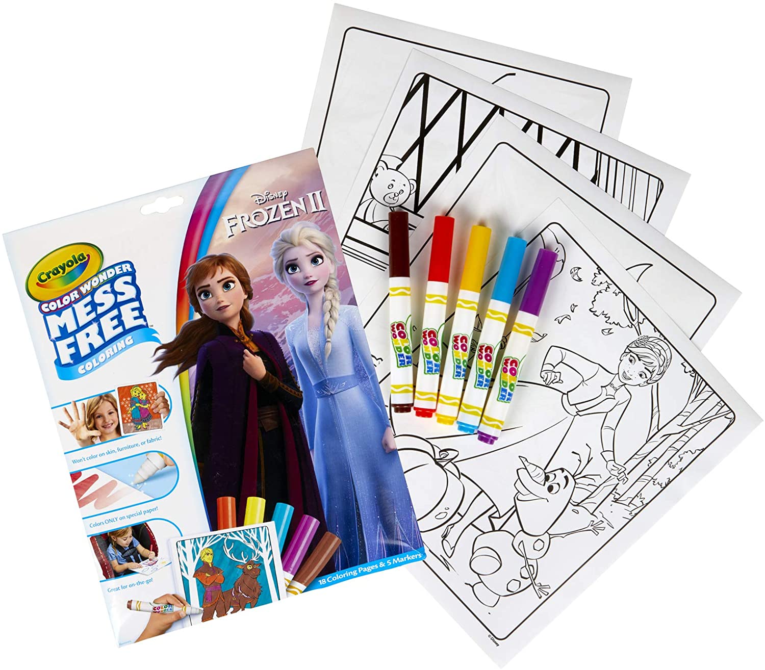 Crayola Color Wonder Frozen Coloring Book & Markers under $6