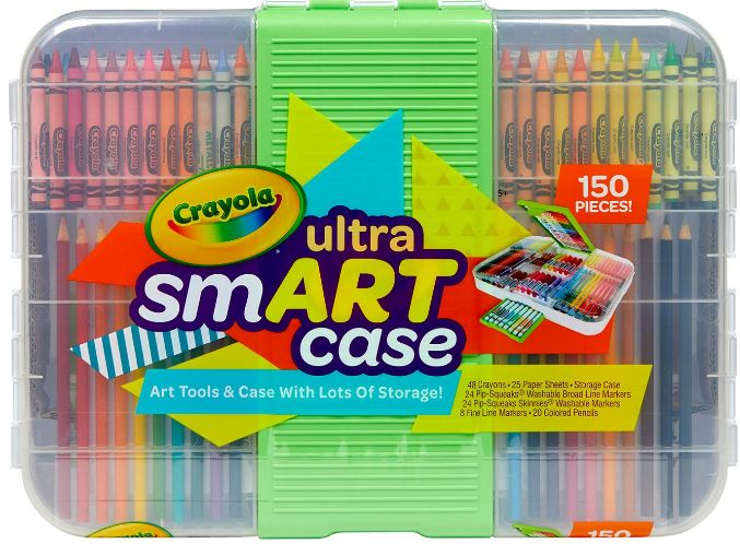 CRAYOLA Smart Case Next Generation150Piece Art Set for Kids Gift